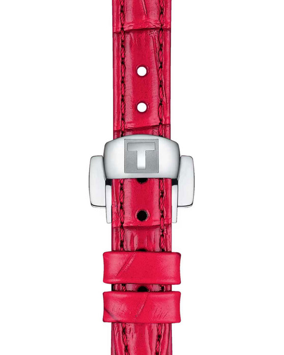 TISSOT T-Lady Bellissima Topazes Fuchsia Leather Strap