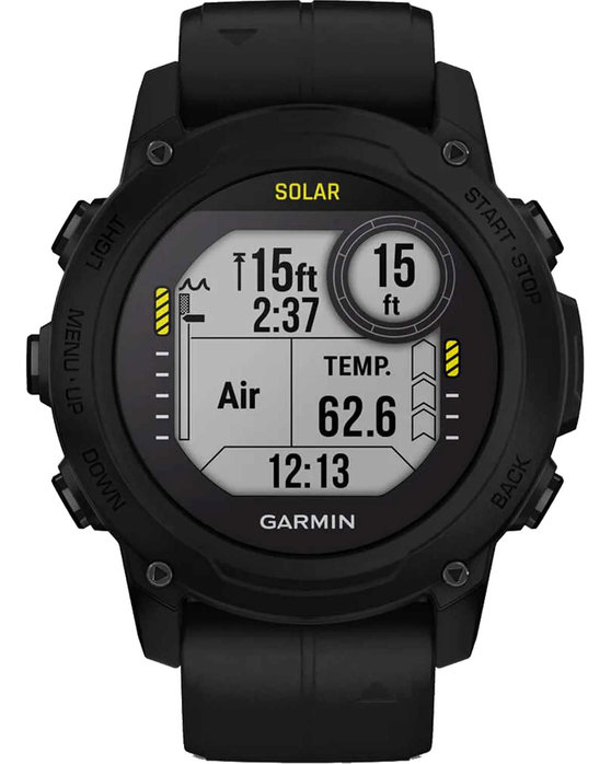 GARMIN Descent G1 Solar Black Silicone Strap