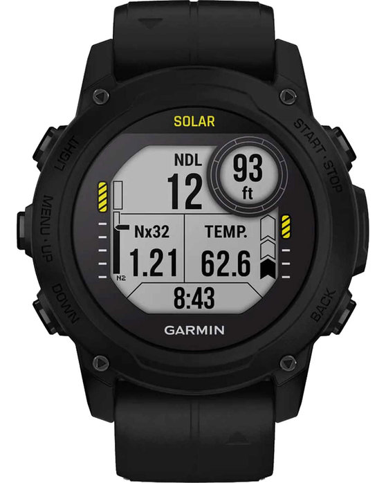 GARMIN Descent G1 Solar Black Silicone Strap