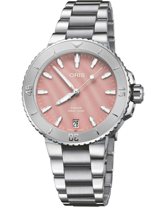 ORIS Aquis Automatic Silver Stainless Steel Bracelet kosmima.gr