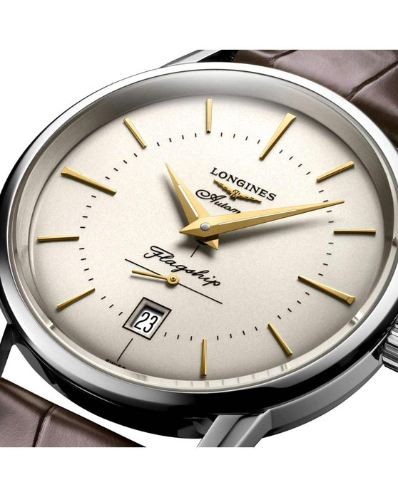 LONGINES Flagship Heritage Automatic Brown Leather Strap