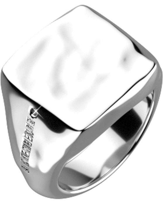 Δαχτυλίδι BIKKEMBERGS Hammer από ανοξείδωτο ατσάλι με διαμάντια (No 23)