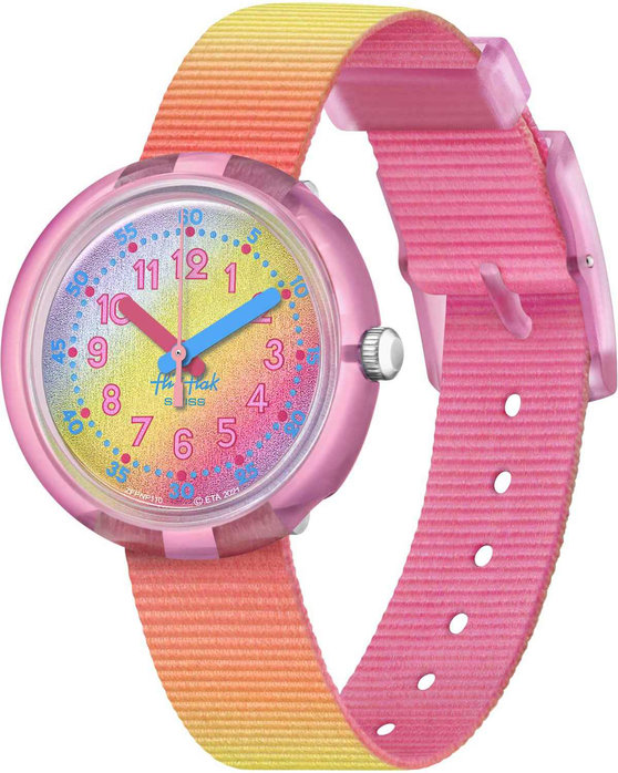 FLIK FLAK Shades Of Rainbow Multicolor Plastic Strap