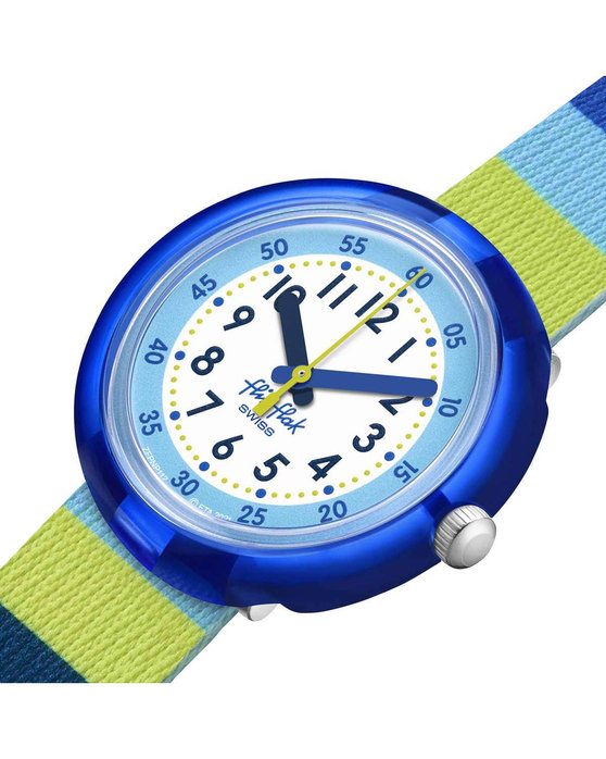 FLIK FLAK Stripy Blue Multicolor Plastic Strap