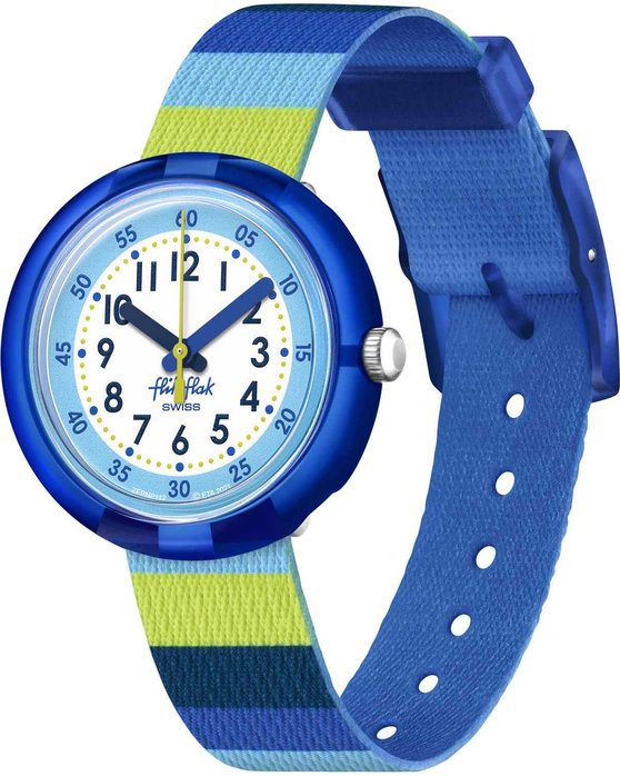 FLIK FLAK Stripy Blue Multicolor Plastic Strap