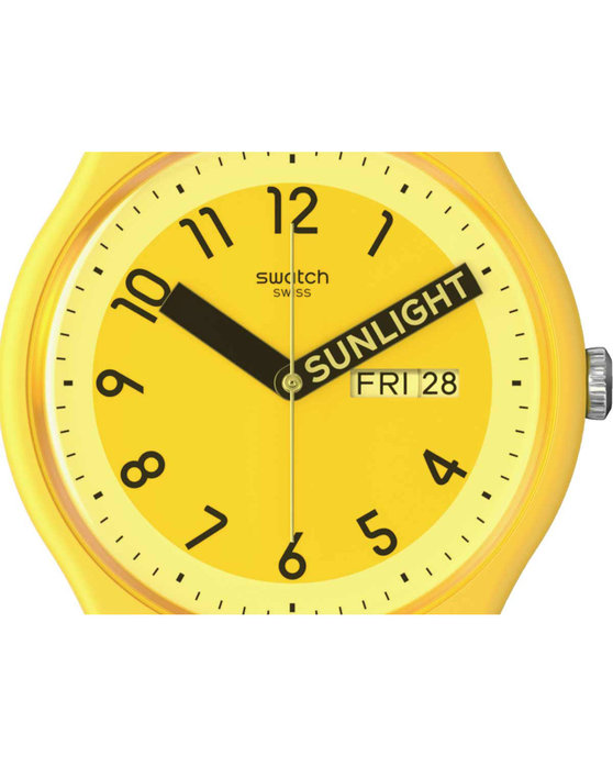 SWATCH Proudly Yellow Yellow Silicone Strap