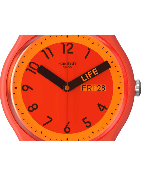 SWATCH Proudly Red Red Silicone Strap