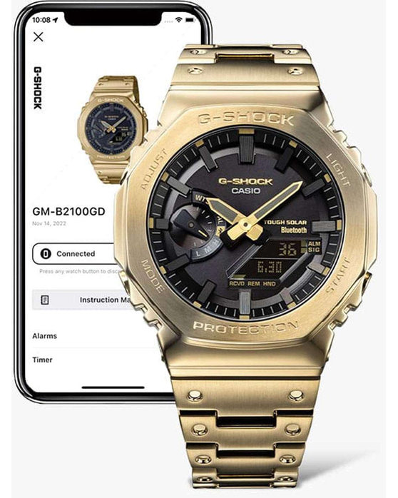 G-SHOCK Solar Chronograph Gold Stainless Steel Bracelet