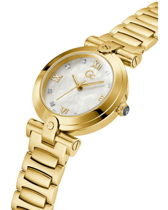 GUESS Collection Fusion Crystals Gold Stainless Steel Bracelet