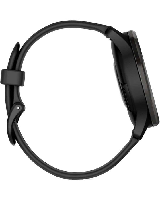 GARMIN Vivomove Trend Slate Bezel with Black Case and Silicone Band