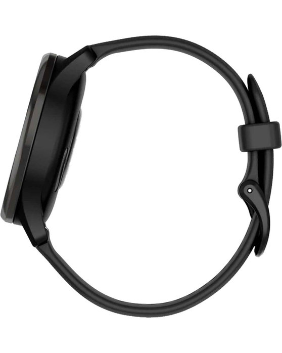 GARMIN Vivomove Trend Slate Bezel with Black Case and Silicone Band