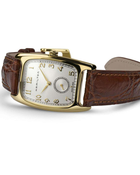 HAMILTON Indiana Jones American Classic Boulton Brown Leather Strap