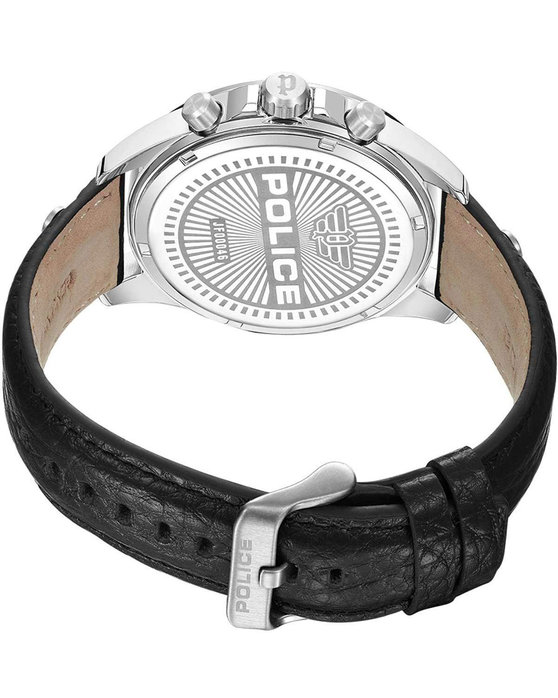 POLICE Malawi Black Leather Strap