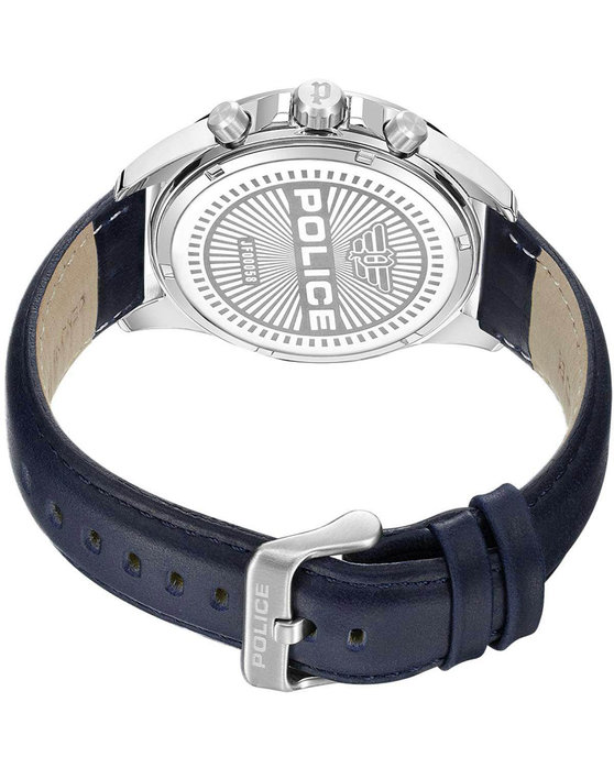 POLICE Malawi Blue Leather Strap