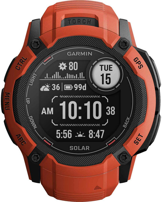 GARMIN Instinct 2X Solar Flame Red Silicone Band