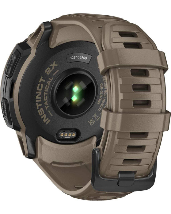 GARMIN Instinct 2X Solar Tactical Coyote Tan Silicone Band