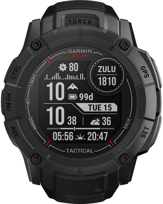 GARMIN Instinct 2X Solar Tactical Black Silicone Band