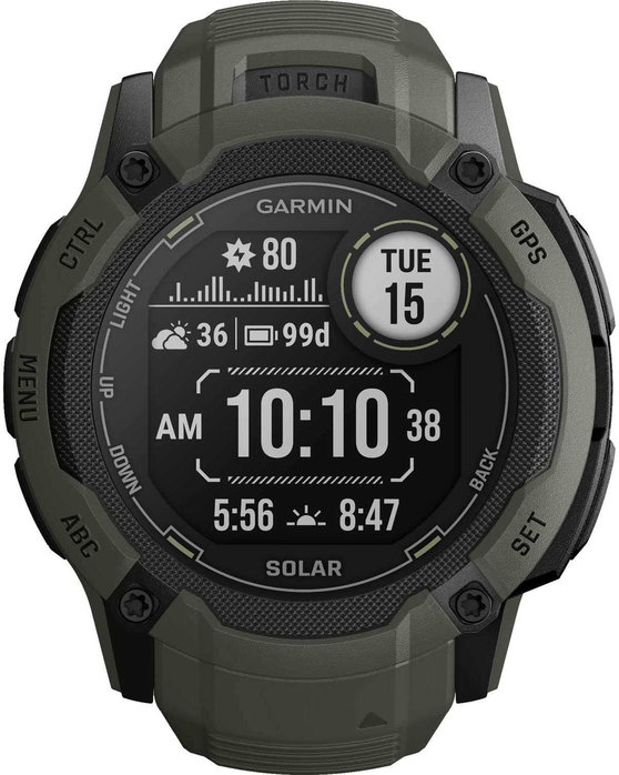 GARMIN Instinct 2X Solar Moss Silicone Band