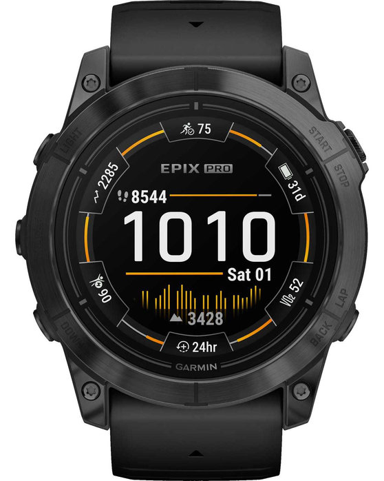 GARMIN Epix Pro Slate Gray with Black Silicone Band