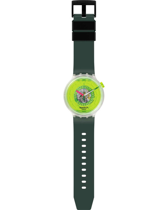 SWATCH Big Bold Blinded By Neon Green Biosourced Strap