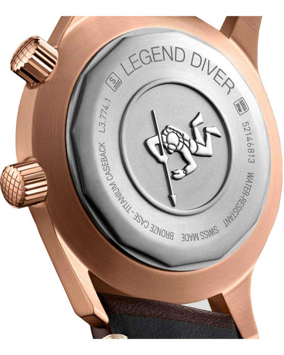 LONGINES Legend Diver Automatic Brown Leather Strap Gift Set