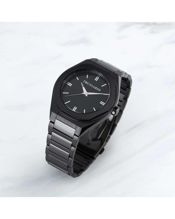 TRUSSARDI Brink Black Metallic Bracelet