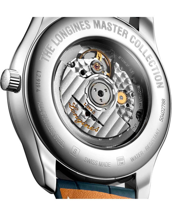 LONGINES The LONGINES Master Collection Automatic Blue Leather Strap