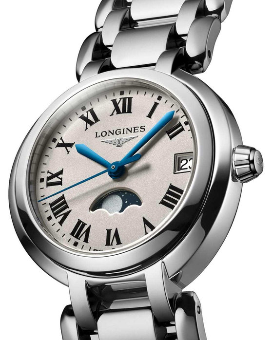 LONGINES PrimaLuna Silver Stainless Steel Bracelet