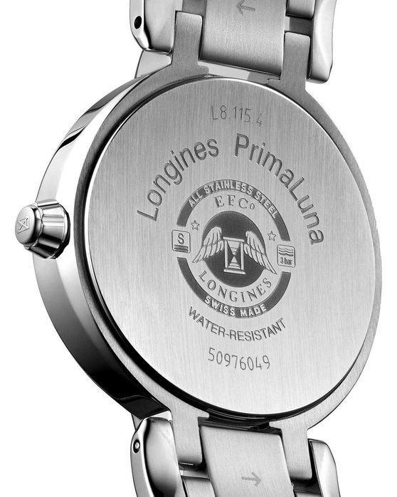 LONGINES PrimaLuna Silver Stainless Steel Bracelet