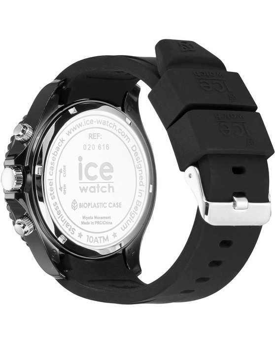 ICE WATCH Chrono with Black Silicone Strap (XL)