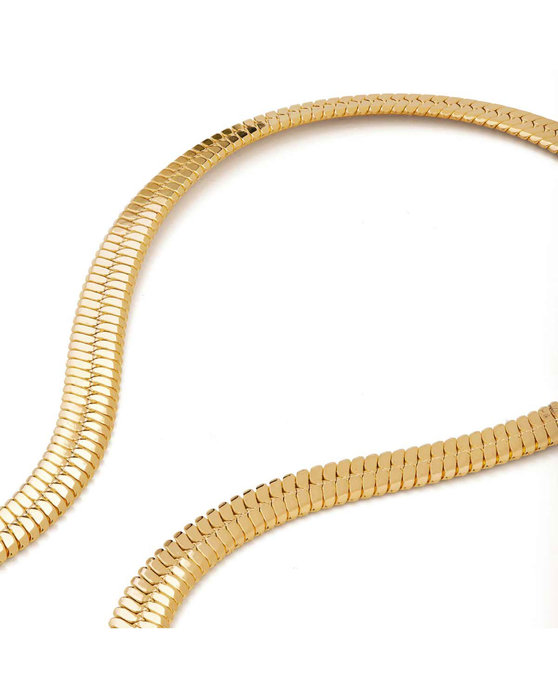 Κολιέ DOUKISSA NOMIKOU Waterproof Snake Choker Chain Gold