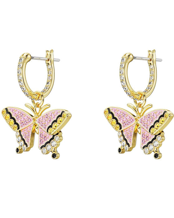 SWAROVSKI Multicolored Idyllia drop earrings Butterfly