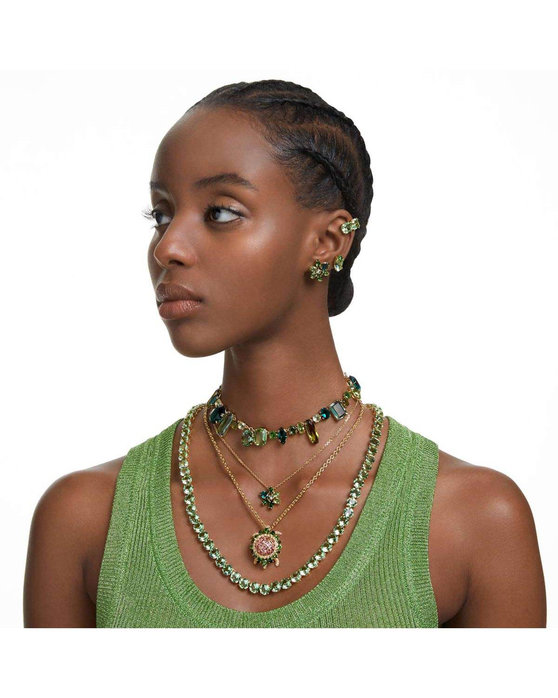 SWAROVSKI Green Gema necklace (mixed cuts)