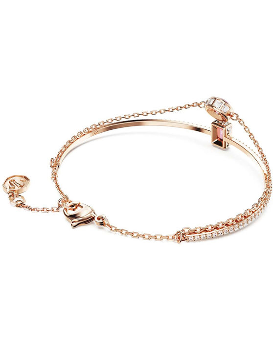 SWAROVSKI Pink Stilla bangle (mixed cuts)