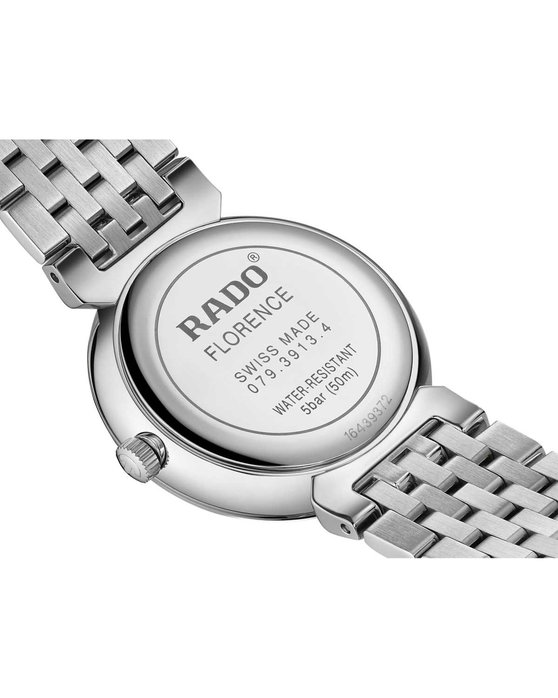 RADO Florence Diamonds Silver Stainless Steel Bracelet (R48913733)