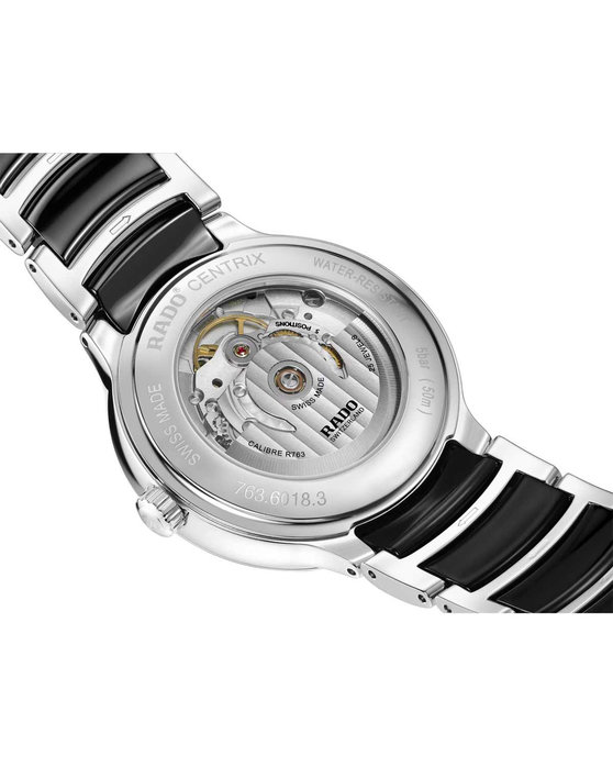 RADO Centrix Automatic Two Tone Combined Materials Bracelet (R30018152)