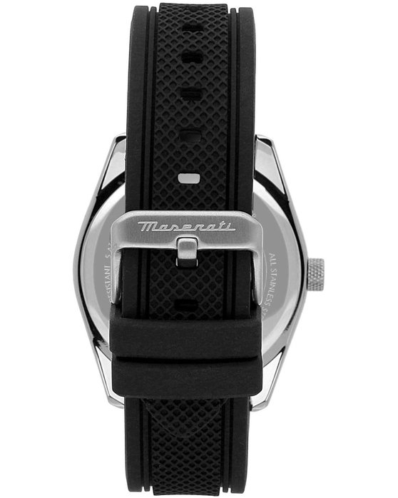 MASERATI Attrazione Black Rubber Strap