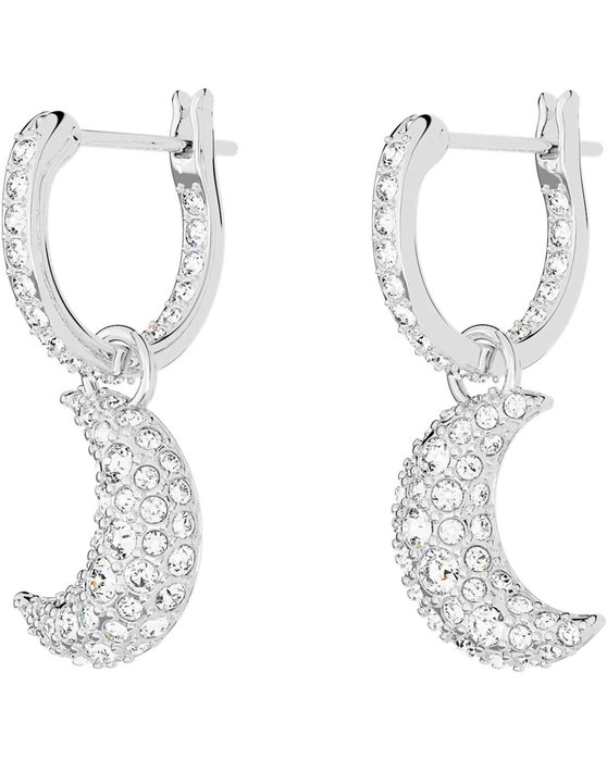 SWAROVSKI White Luna drop earrings Moon