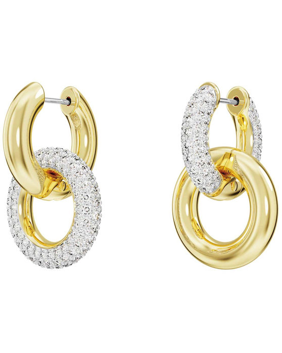 SWAROVSKI White Dextera hoop earrings