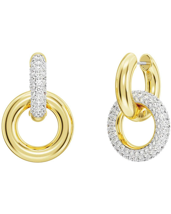 SWAROVSKI White Dextera hoop earrings