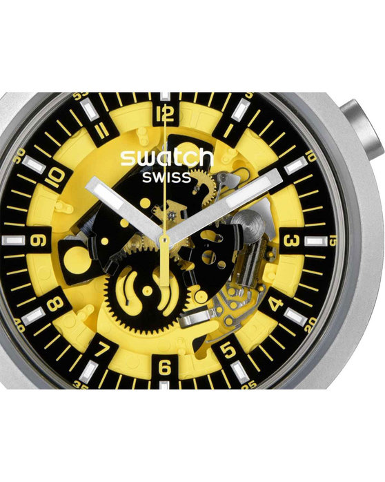 SWATCH Bolden Yellow Two Tone Silicone Strap