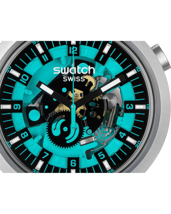 SWATCH Mint Trim Two Tone Silicone Strap