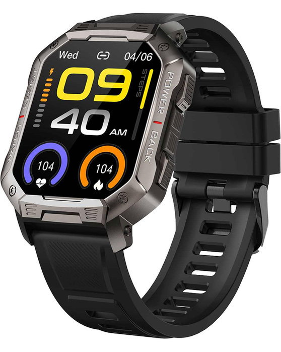 DAS.4 SG35 Smartwatch Black Silicone Strap