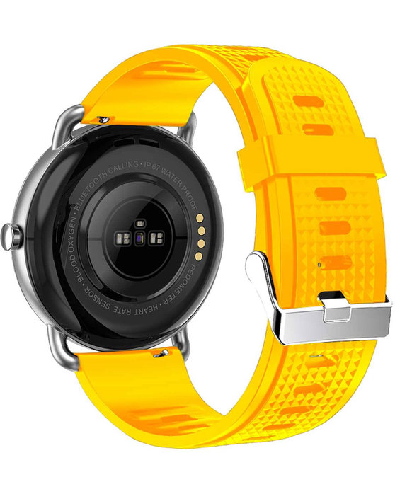 DAS.4 SG65 Smartwatch Yellow Silicone Strap