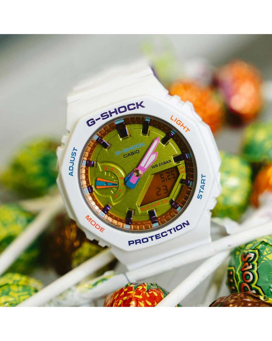 G-SHOCK Chronograph White Rubber Strap