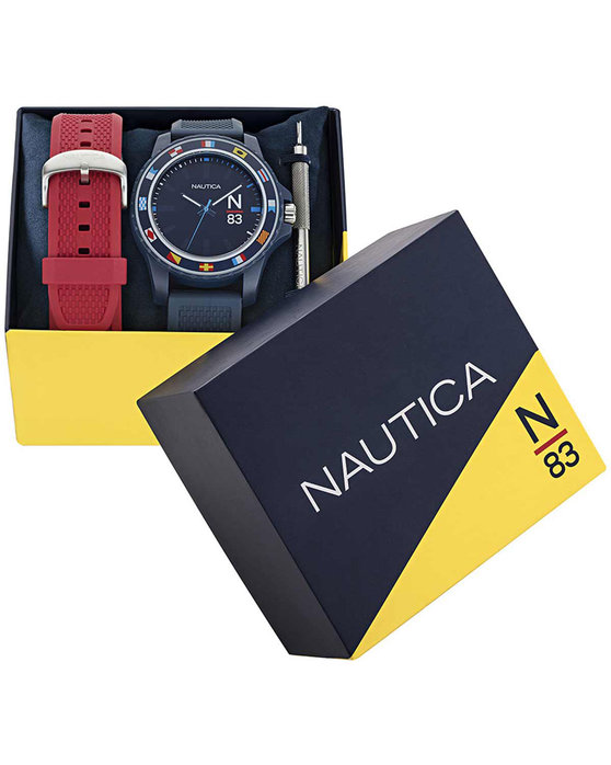 NAUTICA N83 Finn World Blue Biosourced Strap Gift Set