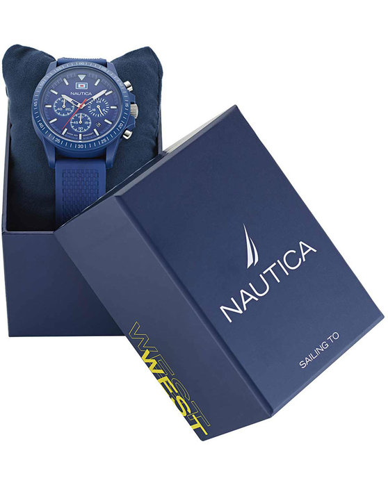 NAUTICA One Chronograph Blue Biosourced Strap