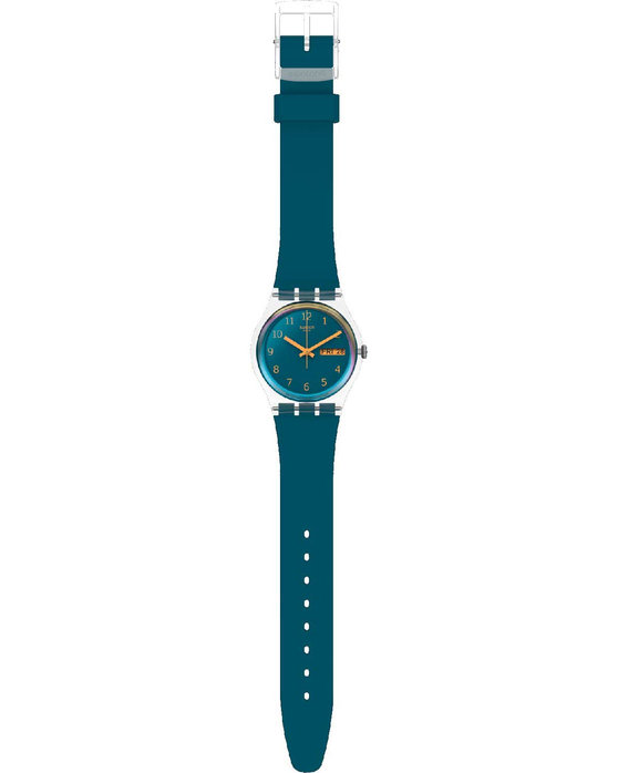 SWATCH Essentials Blue Away Blue Silicone Strap