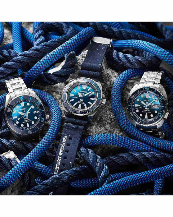 SEIKO Prospex Great Blue Divers Automatic PADI Blue Silicone Strap