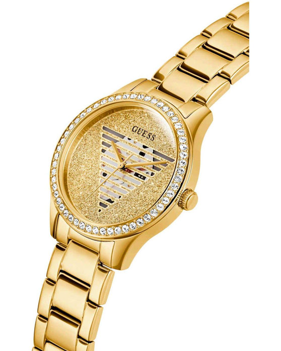 GUESS Idol Crystals Gold Stainless Steel Bracelet